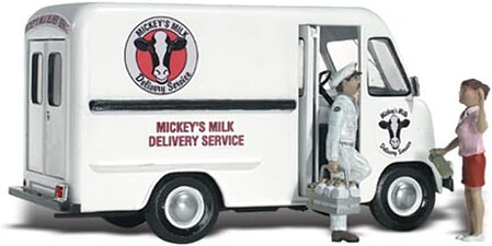 Woodland Mickeys Milk Delivery N Scale Model Railroad Vehicle #as5329