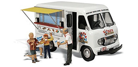 Woodland AutoScenes Ikes Ice Cream Truck N Scale Model Railroad Vehicle #as5338