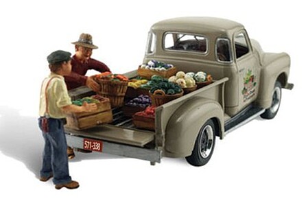 Woodland Pauls Fresh Market AutoScenes N Scale Model Railroad Vehicle #as5346