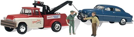 Woodland Wayne Reckers Tow Service AutoScenes HO Scale Model Railroad Vehicle #as5524