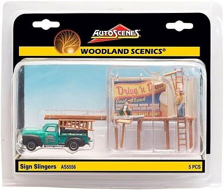 Woodland Scenics 1/87 HO Scale Model Railroad Trains Layout Autoscenes Ma &  Pa's Trailer Heaven Assembled AS5542 