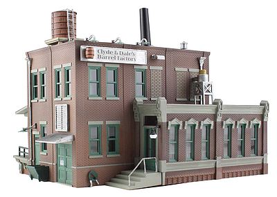 Woodland Clyde & Dales Barrel Factory N Scale Model Railroad Building #br4924