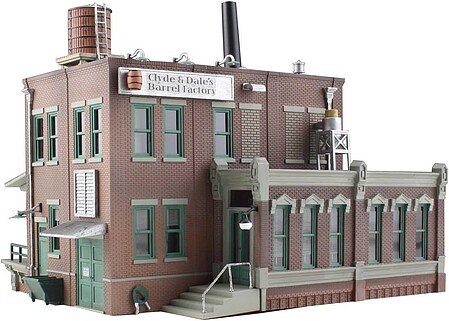 Woodland Clyde & Dales Barrel Factory N Scale Model Railroad Building #br4924