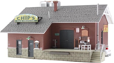 Woodland Chips Ice House N Scale Model Railroad Building #br4927