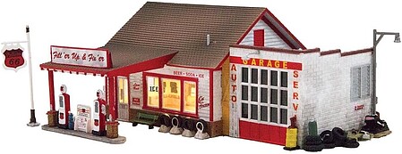 Woodland Built & Ready FillR Up & FixR HO Scale Model Railroad Building #br5025