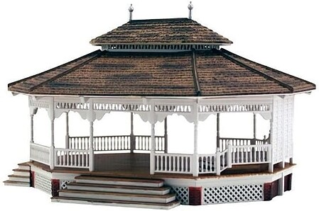 Woodland Grand Gazebo HO Scale Model Railroad Building #br5035