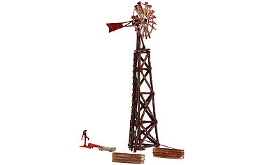 Woodland Old Windmill Built-&-Ready(R) HO Scale Model Railroad Building Accessory #br5042