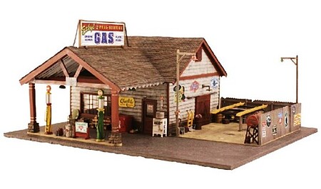 Woodland Ethyls Gas/Service HO Scale Model Railroad Building #br5048