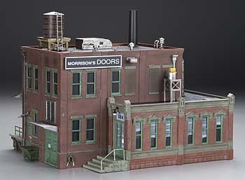 Woodland Morrison Door Factory O Scale Model Railroad Building #br5848