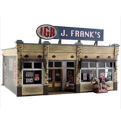 Woodland J. Frankss Grocery O Scale Model Railroad Building #br5851