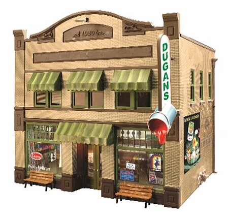 Woodland Dugans Paint Store Built & Ready O Scale Model Railroad Building #br5853