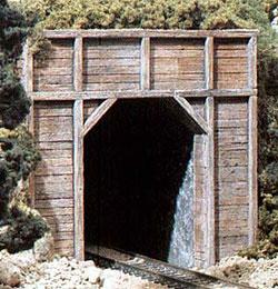 Woodland Timber Single Portals (2) N Scale Model Railroad Tunnel #c1154