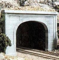 Woodland Concrete Double Portals (2) N Scale Model Railroad Tunnel #c1156