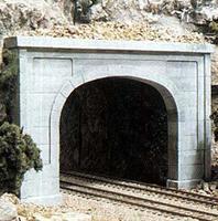 Concrete Double Portal HO Scale Model Railroad Tunnel #c1256