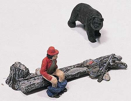 Woodland Bare Hunter HO Scale Model Railroad Figure #d227