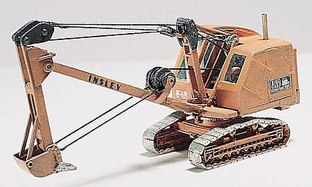 Woodland Back Hoe Insley Model Kit HO Scale Model Railroad Vehicle #d237