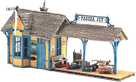 Woodland Scenic Details Flag Depot Kit HO Scale Model Railroad Building #d239