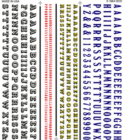 Woodland Benton & Windsor Decals Model Railroad Decal #dt502