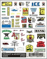 Woodland Product & Advertising Signs Model Railroad Decal #dt554