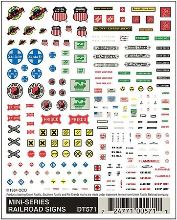 Useful Model railroad decals ~ Bistrain