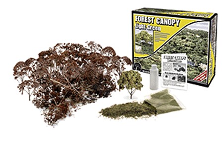 Woodland Forest Canopy Light Green Model Railroad Tree #f1660