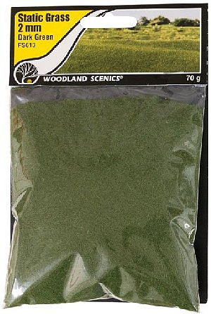 Woodland Static Grass Dark Grn 2mm