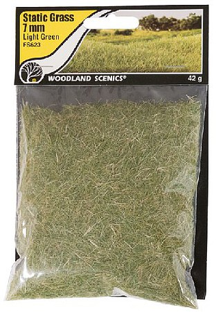 Woodland Static Grass, Light Green 7mm
