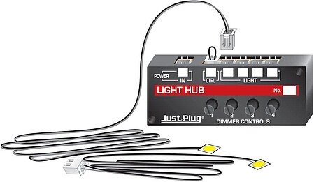 Woodland Lights/Hub Set Warm White Just Plug Model Railroad Lighting Kit #jp5700