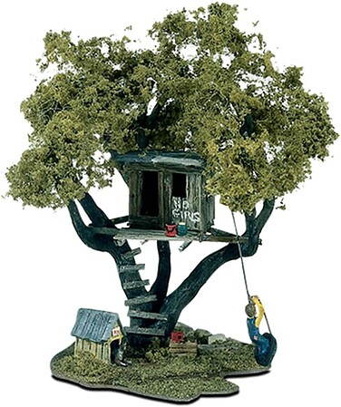 Woodland Tommys Treehouse HO Scale Kit HO Scale Model Railroad Trackside Accessory #m107