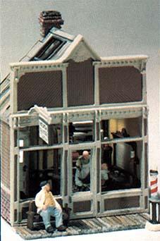 Woodland Floyds Barber Shop HO Scale Kit HO Scale Model Railroad Building #m111