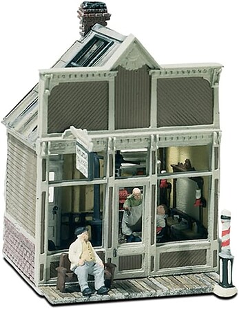 Woodland Floyds Barber Shop HO Scale Kit HO Scale Model Railroad Building #m111