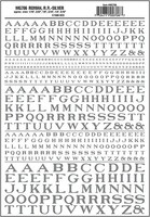 Woodland Dry Transfer Roman R.R. Letters Silver 1/16'' 5/16'' Model Railroad Decal #mg706 Woodland Dry Transfer Roman R.R. Letters Silver 1/16'' 5/16'' Model Railroad Decal #mg706