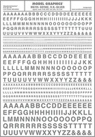 Woodland Dry Transfer Letters