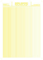 Woodland Stripes Yellow .010'' 3/64'' Model Railroad Decal #mg763