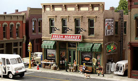 Pre-Fab Building Fresh Market HO Scale HO Scale Model Railroad Building #pf5180