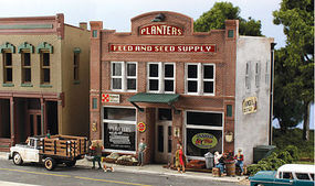 Pre-Fab Building Planters Feed & Seed Supply HO HO Scale Model Railroad Building #pf5181