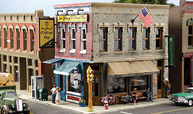 Woodland Pre-Fab Building Main Street Mercantile HO Scale HO Scale Model Railroad Building #pf5182