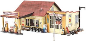 Woodland Pre-Fab Sonny's Super Service N Scale N Scale Model Railroad Building #pf5203