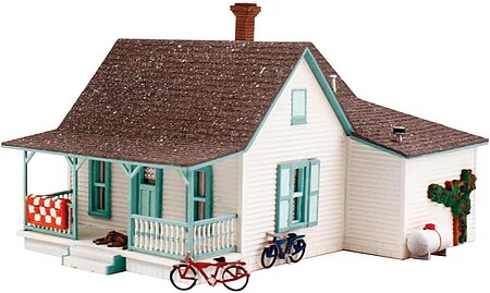 Woodland Pre Fab Country Cottage N Scale N Scale Model Railroad Building #pf5206