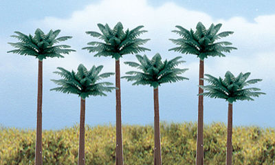 Woodland Scene-A-Rama(TM) Diorama Trees Palm Trees pkg(6) 4 - 5 10.1 - 12.7cm - HO-Scale