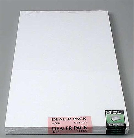 Woodland (bulk of 4) Foam Sheet 1/4 x1x2 (4) Model Railroad Foam #st1422