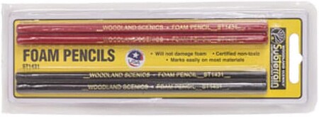 Woodland Foam Pencils (4) Model Railroad Foam #st1431