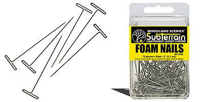 Woodland Foam Nails 2 (75) Model Railroad Foam #st1432