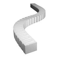 2'' Riser Bulk Pack (15) Model Railroad Foam #st14408b