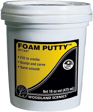 Woodland Foam Putty Pint Model Railroad Foam #st1447