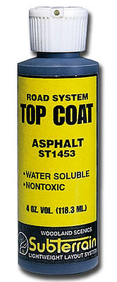 Woodland Top Coat Asphalt 4 oz Model Railroad Scenery Supply #st1453