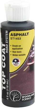 Woodland Top Coat Asphalt 4 oz Model Railroad Scenery Supply #st1453