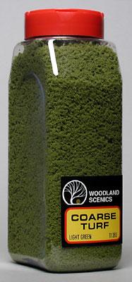 Woodland Turf Coarse Light Green 32 oz Model Railroad Grass Earth #t1363