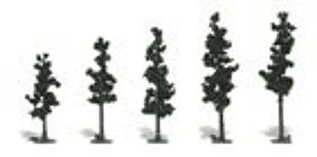 Woodland Pine Trees 2.5 - 4 (42) Model Railroad Tree #tr1104