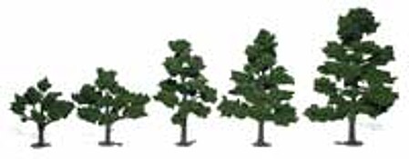 Woodland Medium Green Tree Kits 3 - 7 (6) Model Railroad Tree #tr1112